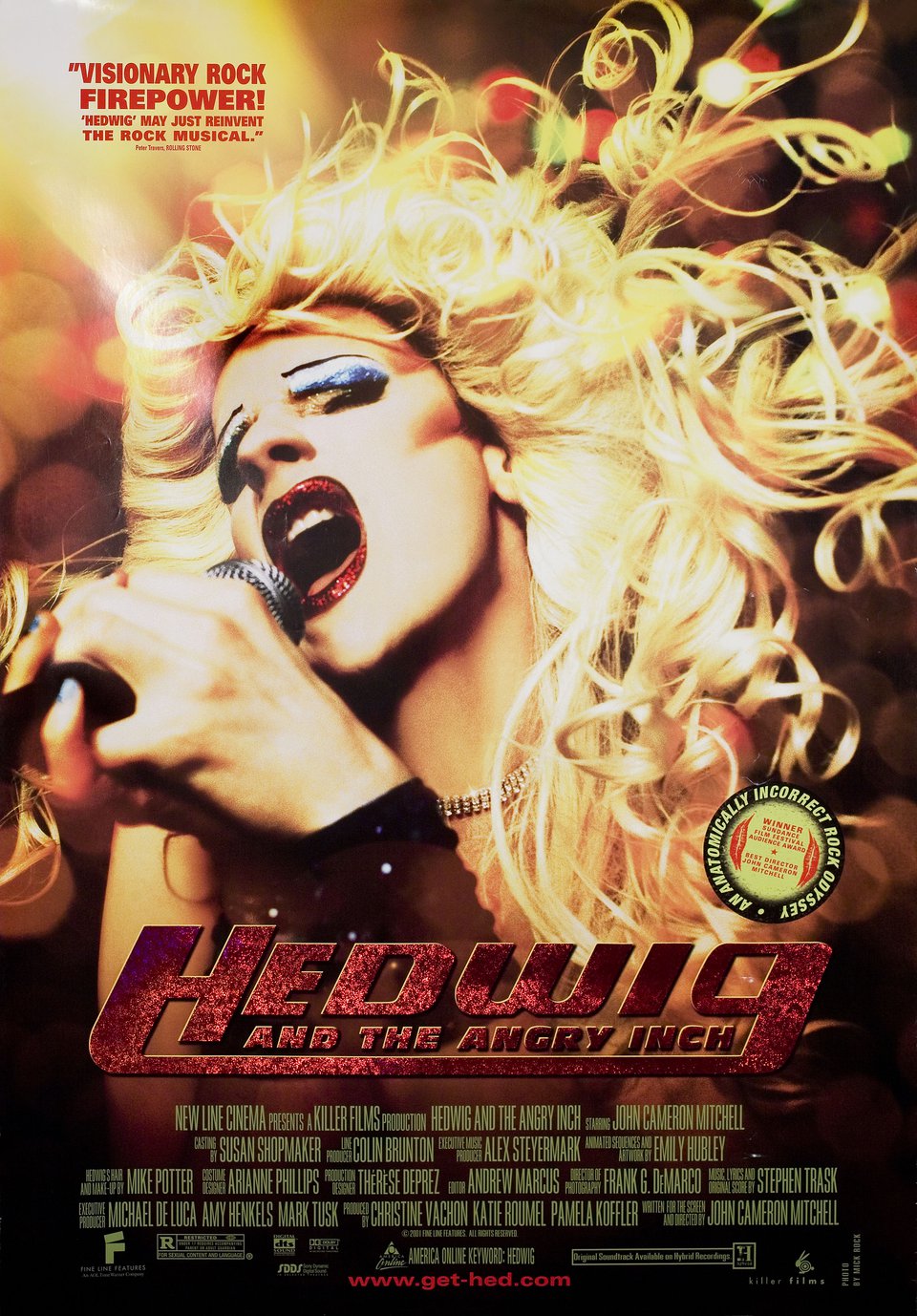 HEDWIG AND THE ANGRY INCH　大判ポスター Hedwig and the Angry Inch (2001) Original Movie Posters
