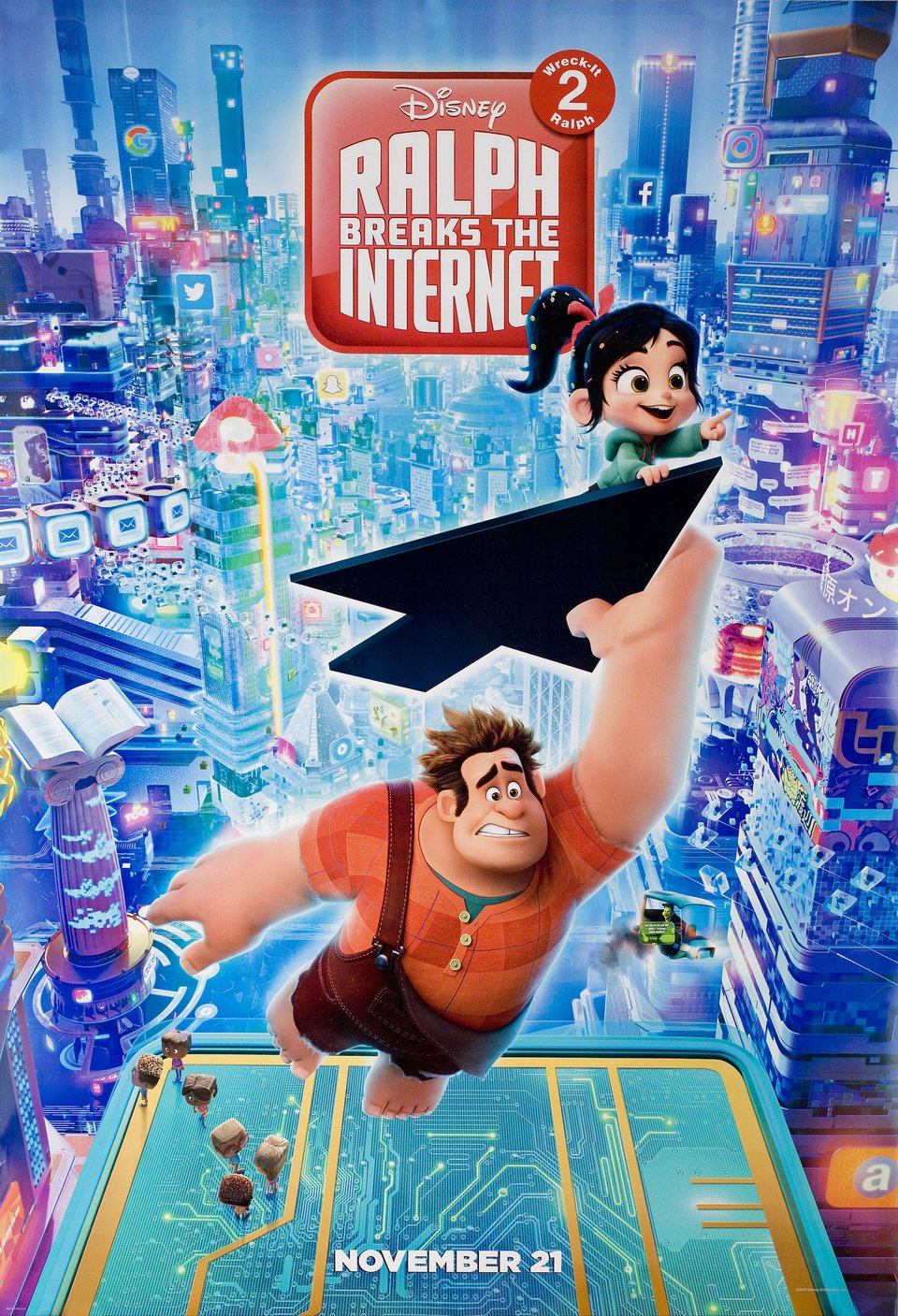Ralph Breaks the Internet Original 2018 U.S. One Sheet Movie Poster