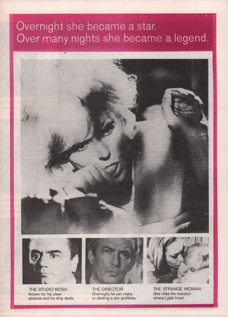 The Legend of Lylah Clare Original 1968 U.S. Movie Herald