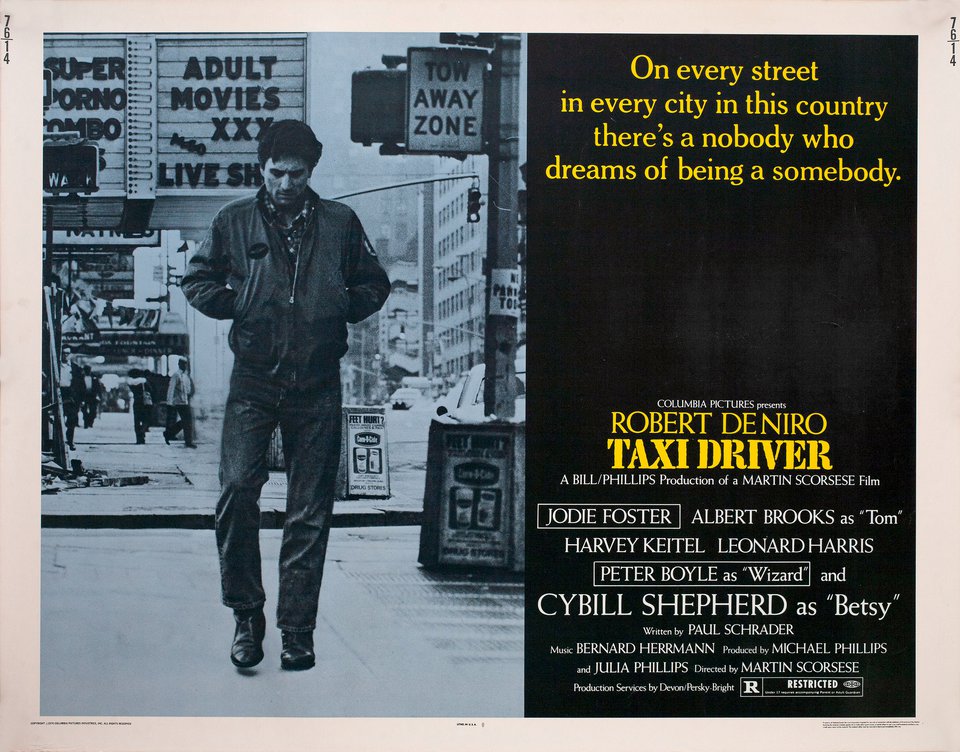 Taxi Driver 1976 U.S. Half Sheet Poster