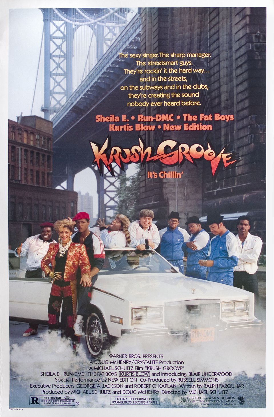 Krush Groove Original 1985 U.S. One Sheet Movie Poster