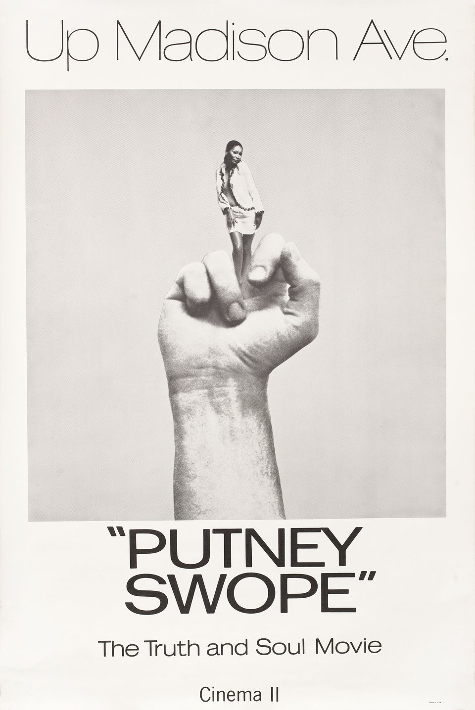 Putney Swope Original 1969 U.S. Half Subway Movie Poster