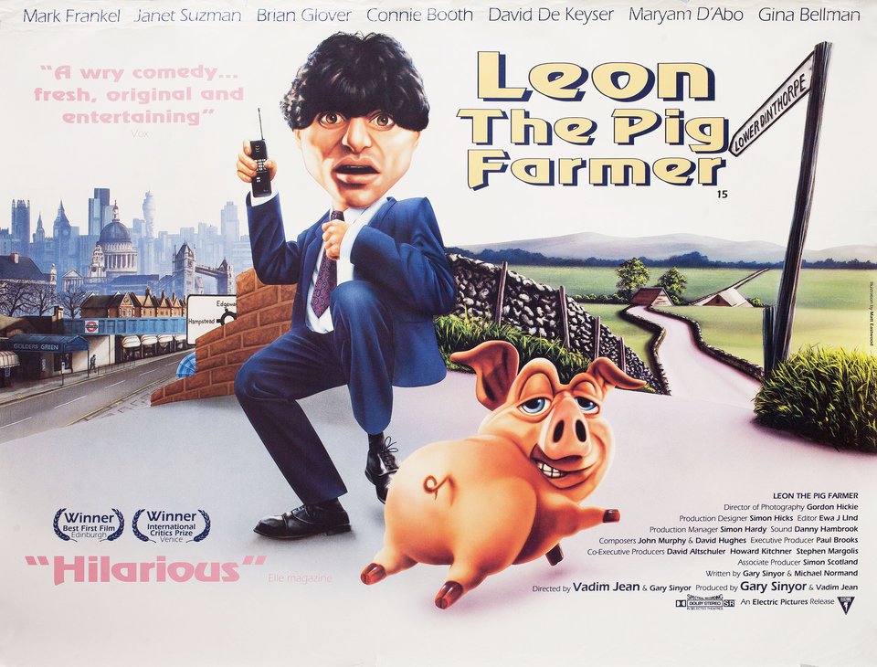 Leon the Pig Farmer Original 1992 British Quad Movie Poster