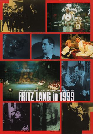 Fritz Lang in 1999 Original 1999 Japanese B5 Chirashi Handbill