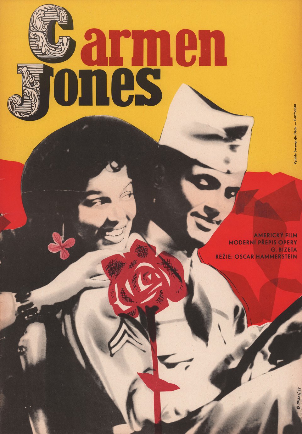 Carmen Jones Original 1965 Czech A1 Movie Poster