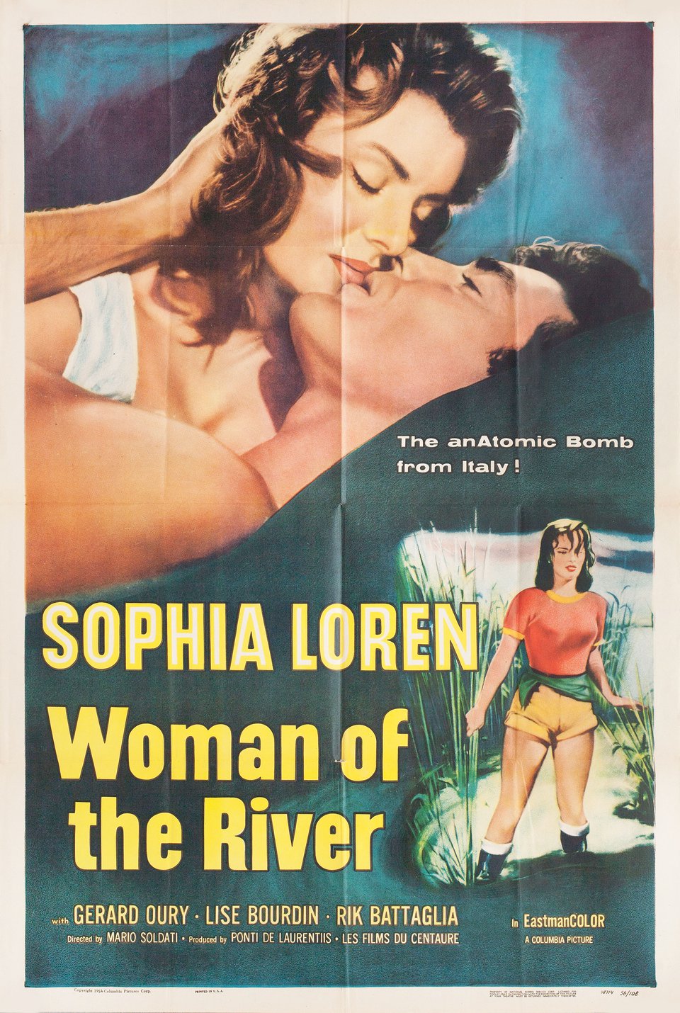 Woman of the River Original 1956 U.S. One Sheet Movie Poster