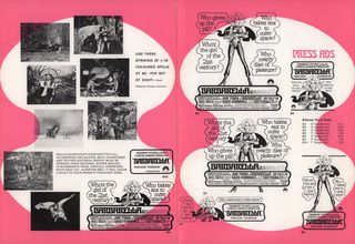 Barbarella Original 1968 British Movie Pressbook Alternate Image