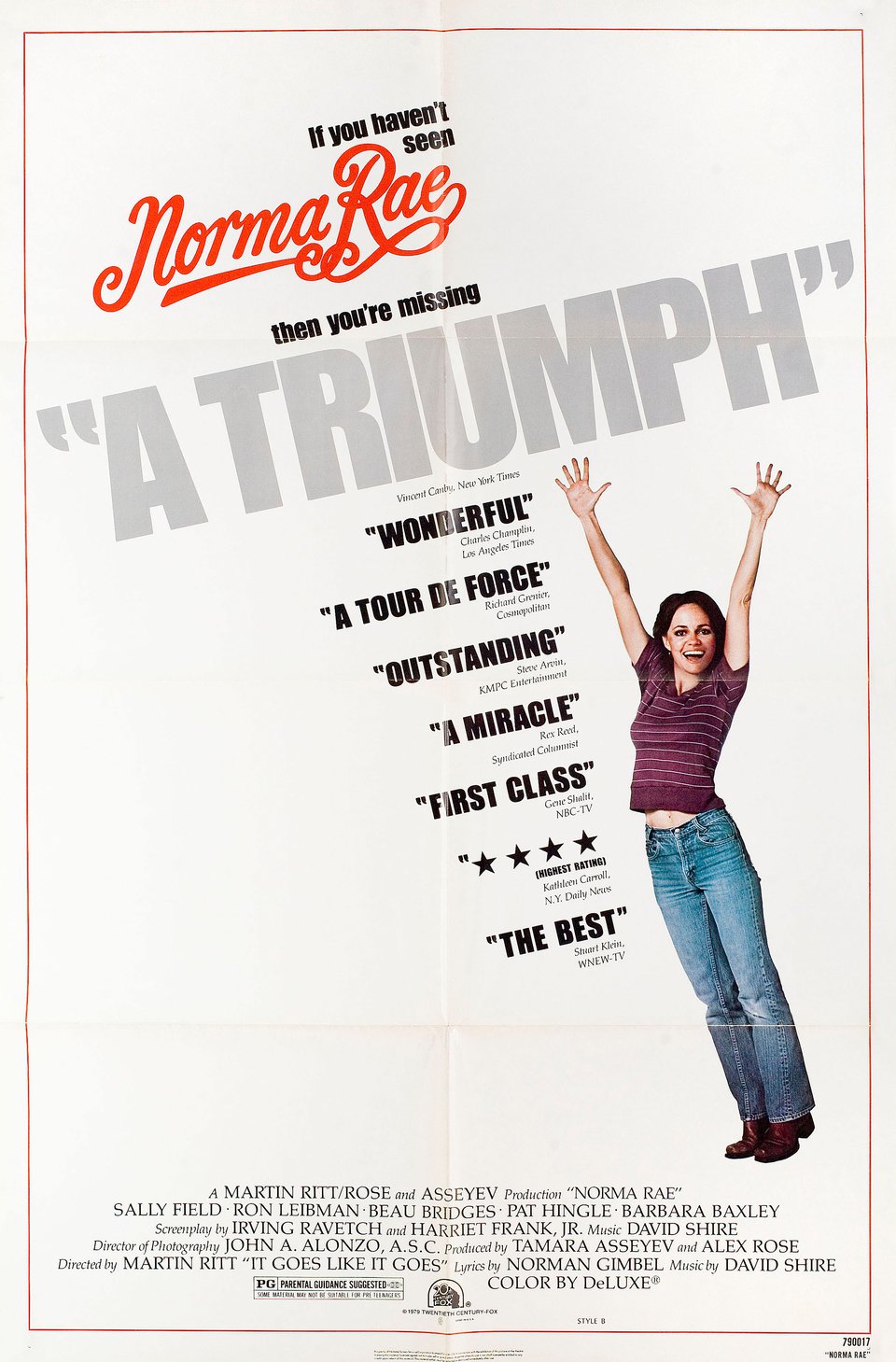 Norma Rae Original 1979 U.S. One Sheet Movie Poster