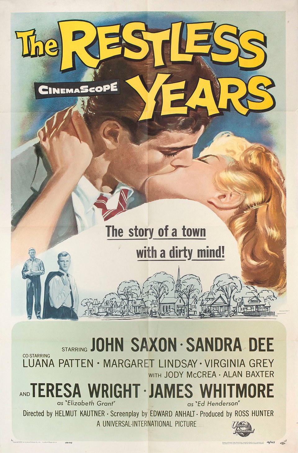 The Restless Years Original 1958 U.S. One Sheet Movie Poster