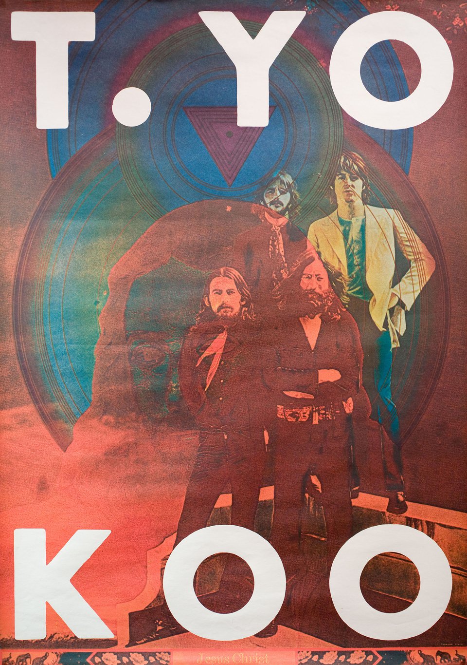 T. YOKOO / Jesus Christ / The Beatles Original 1973 Japanese B1 Poster