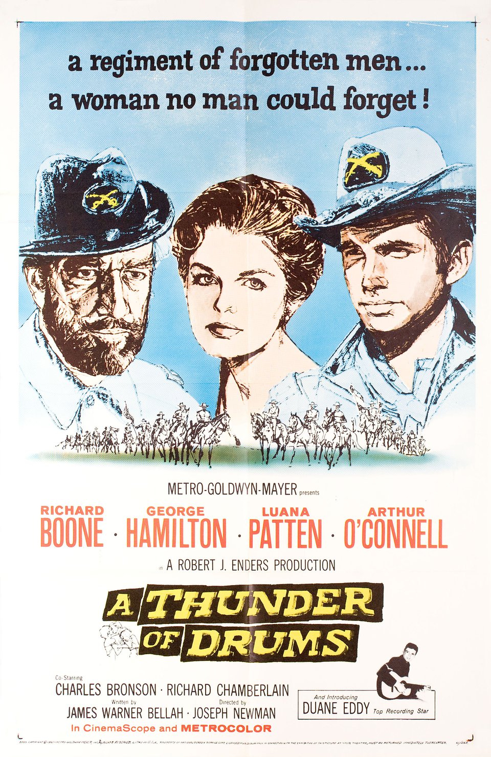 A Thunder of Drums Original 1961 U.S. One Sheet Movie Poster