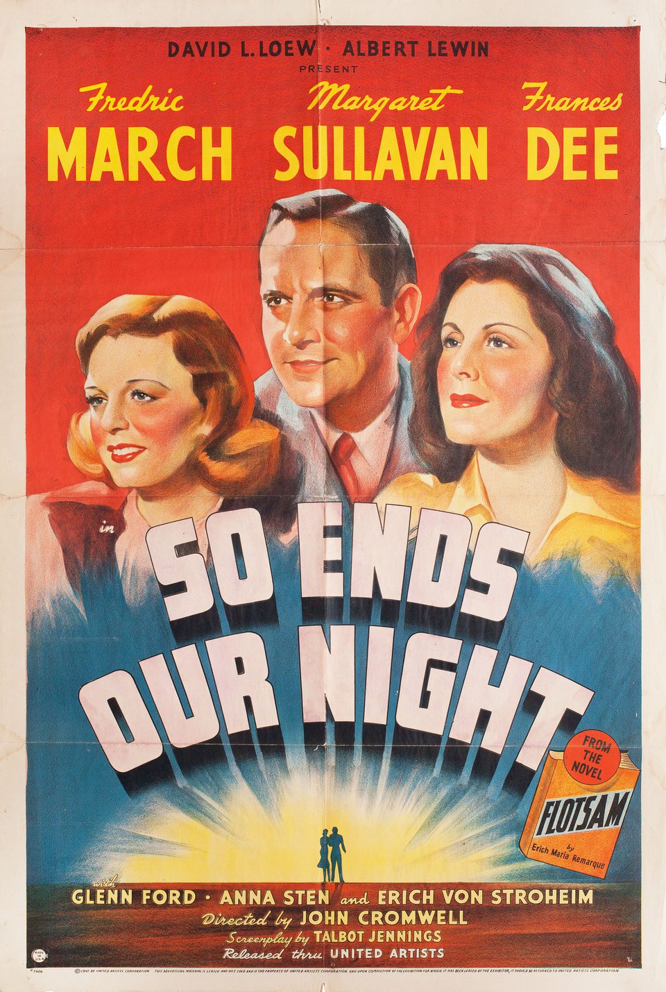 So Ends Our Night Original 1941 U.S. One Sheet Movie Poster