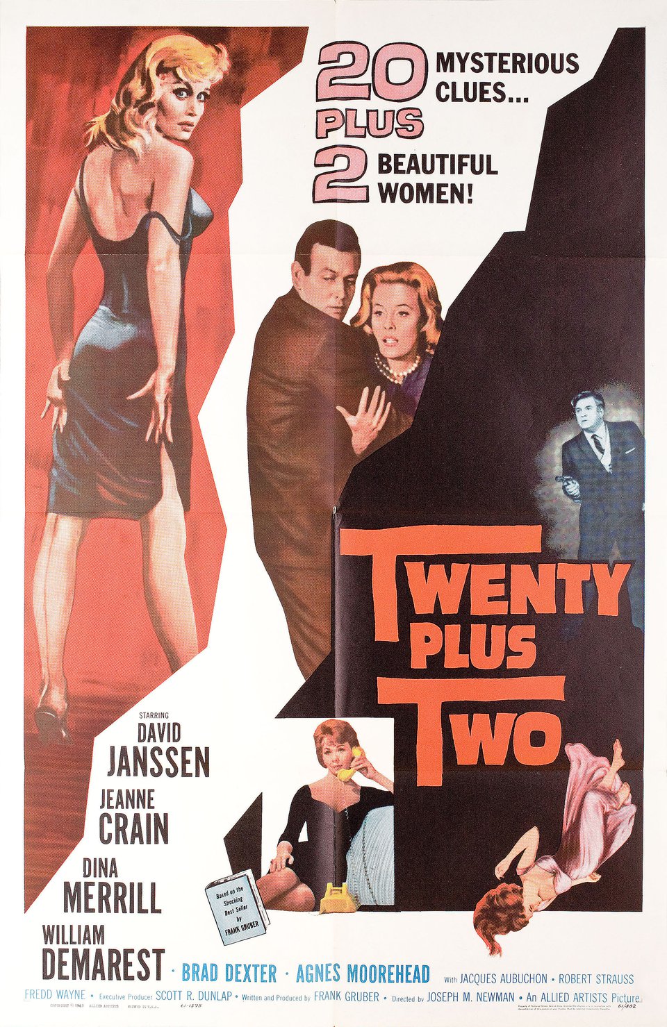 Twenty Plus Two Original 1961 U.S. One Sheet Movie Poster