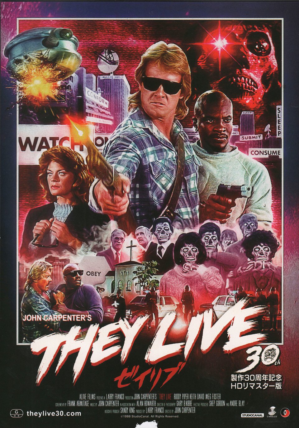 They Live Original R2018 Japanese B5 Chirashi Handbill
