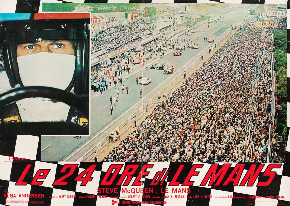 Le Mans Original 1971 Italian Fotobusta Movie Poster