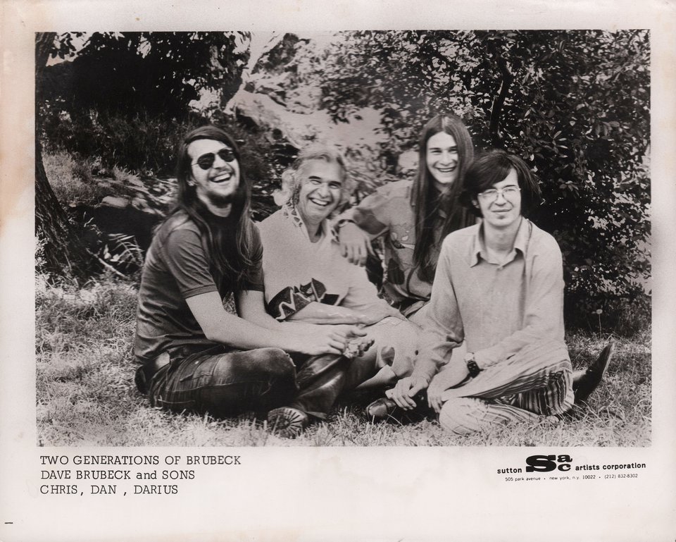 Two Generations of Brubeck Original 1970s U.S. Silver Gelatin Double-Weight Photo