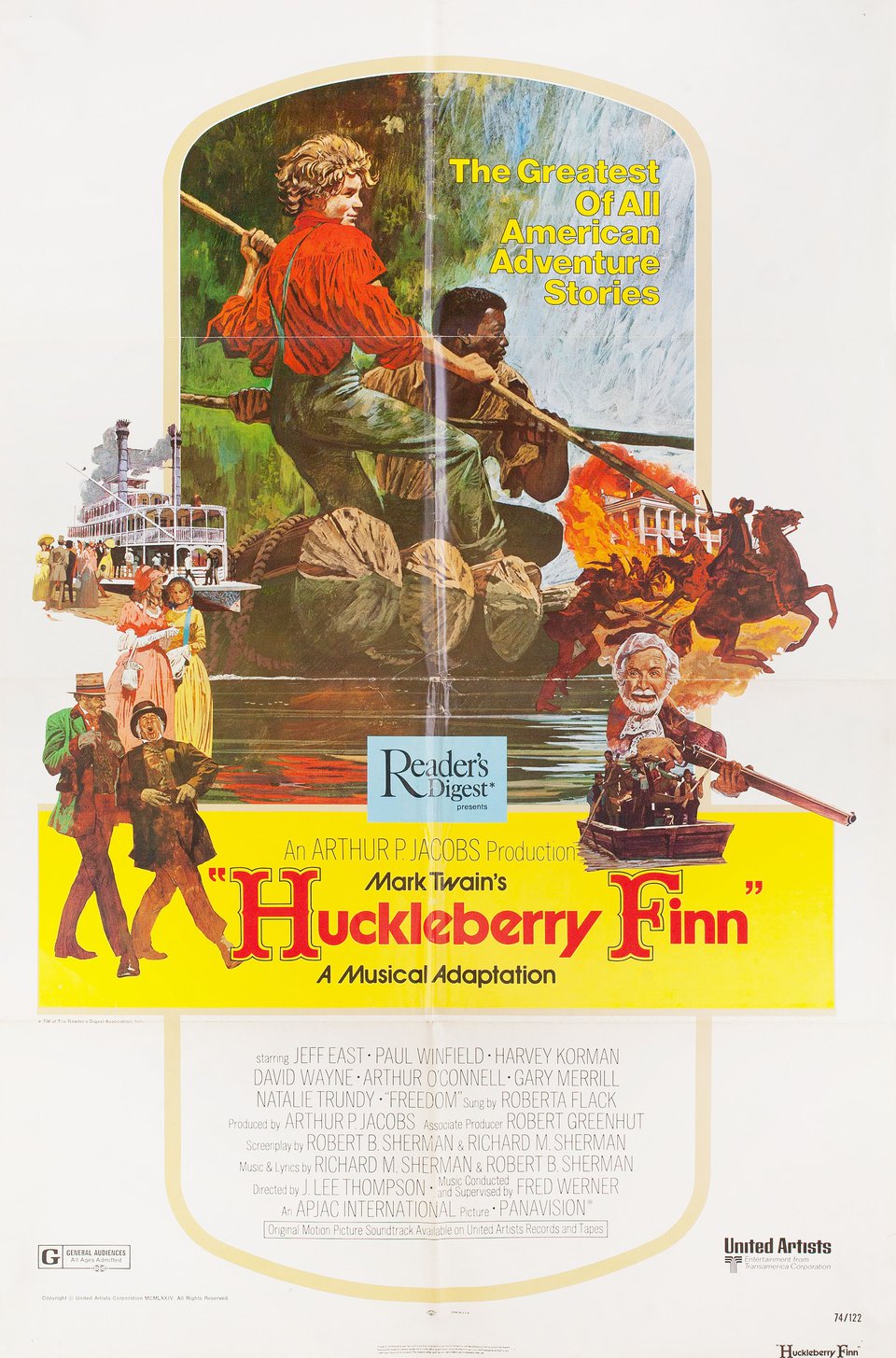Huckleberry Finn Original 1974 U.S. One Sheet Movie Poster