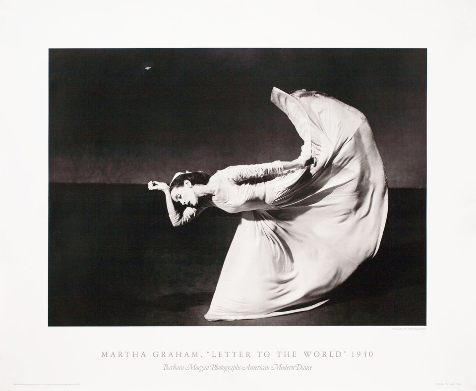 Martha Graham, Letter to the World Original 1994 U.S. Poster