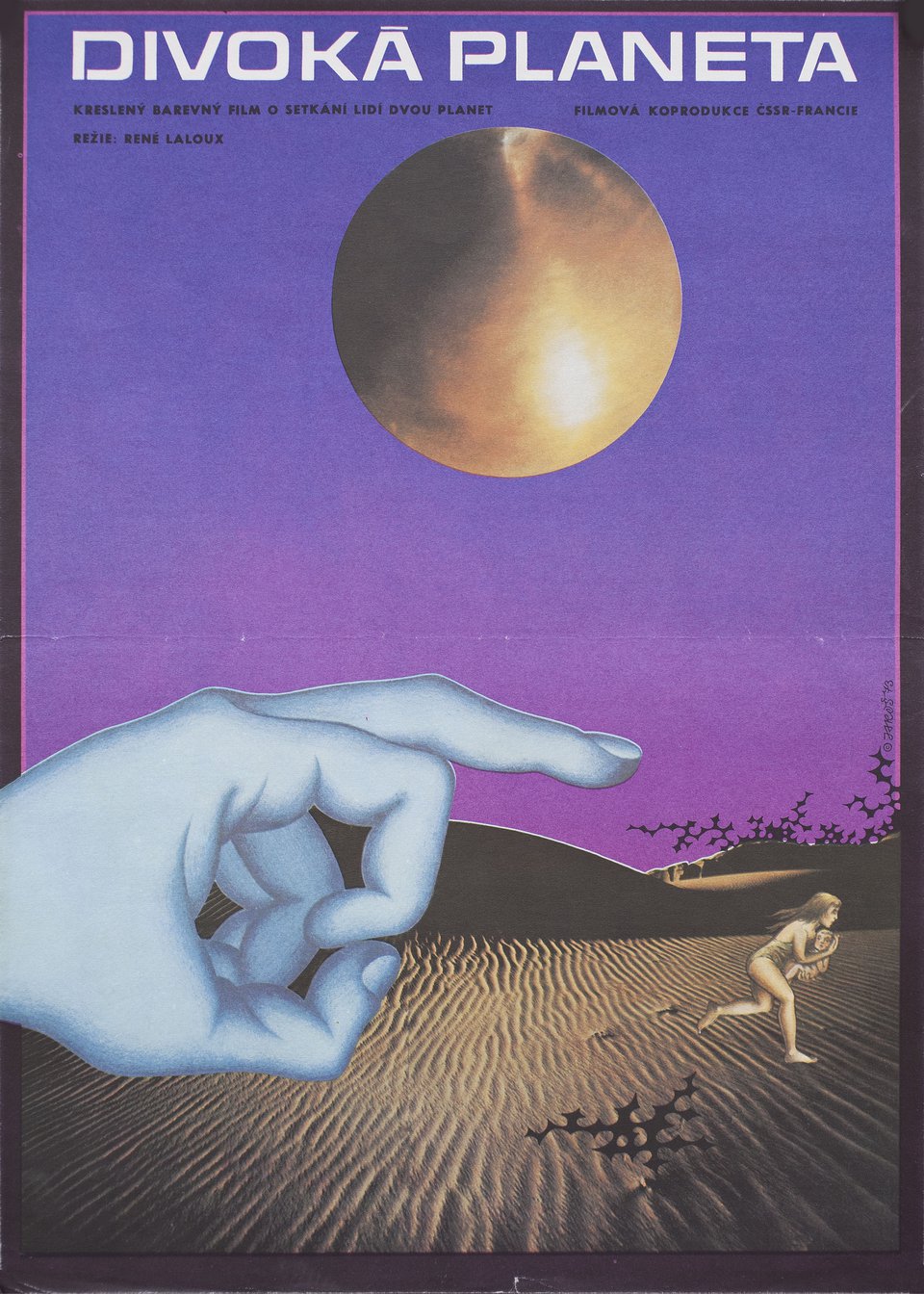 Fantastic Planet Original 1973 Czech A3 Movie Poster