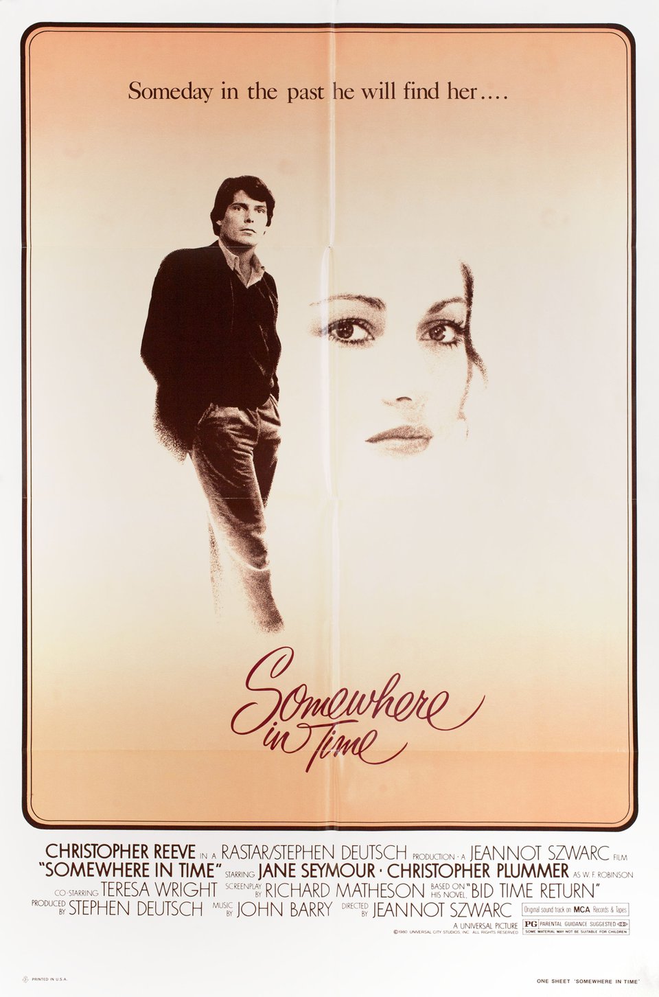 Somewhere in Time Original 1980 U.S. One Sheet Movie Poster