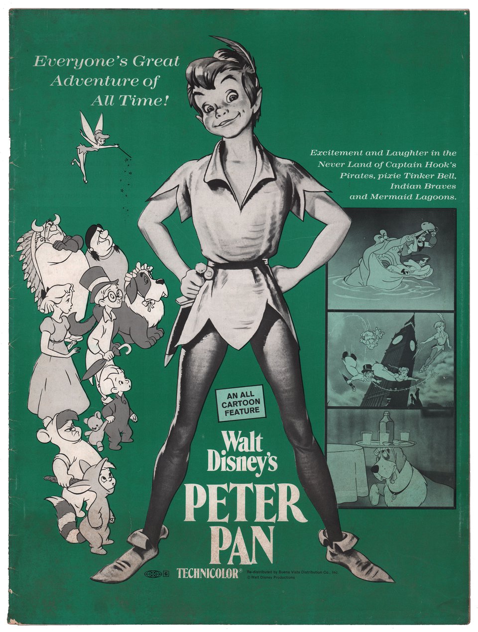 Peter Pan Original R1969 U.S. Movie Pressbook