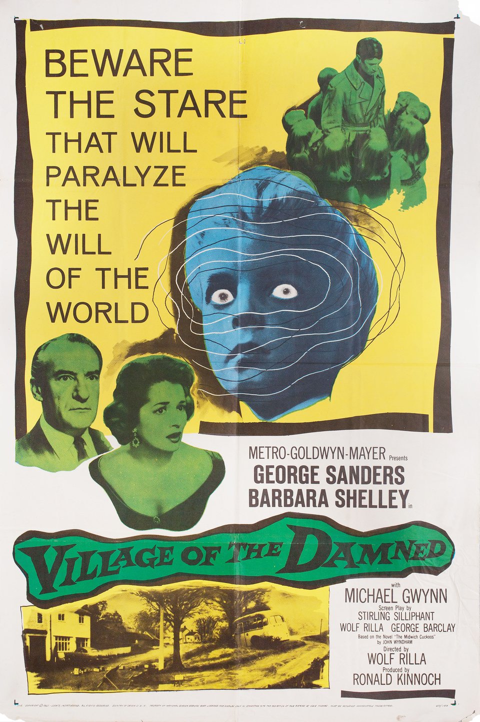 Village Of The Damned 1960 U S One Sheet Poster Posteritati Movie Poster Gallery Village of the damned is a 1995 horror film directed by john carpenter and is a remake of the 1960 film of the same name. village of the damned 1960 u s one sheet poster