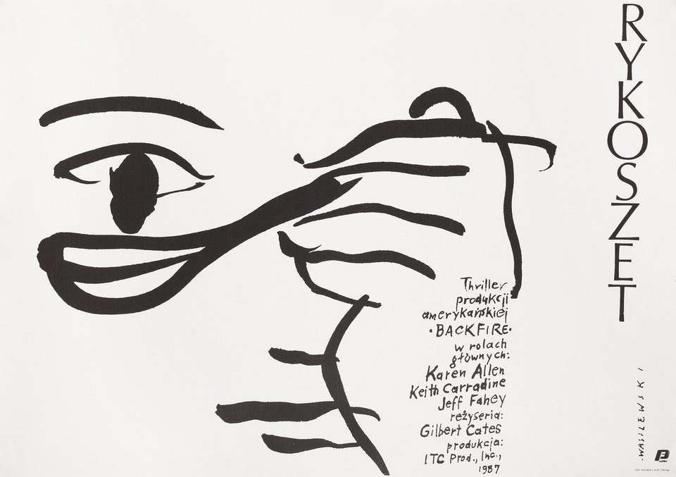 Backfire Original 1988 Polish B1 Movie Poster