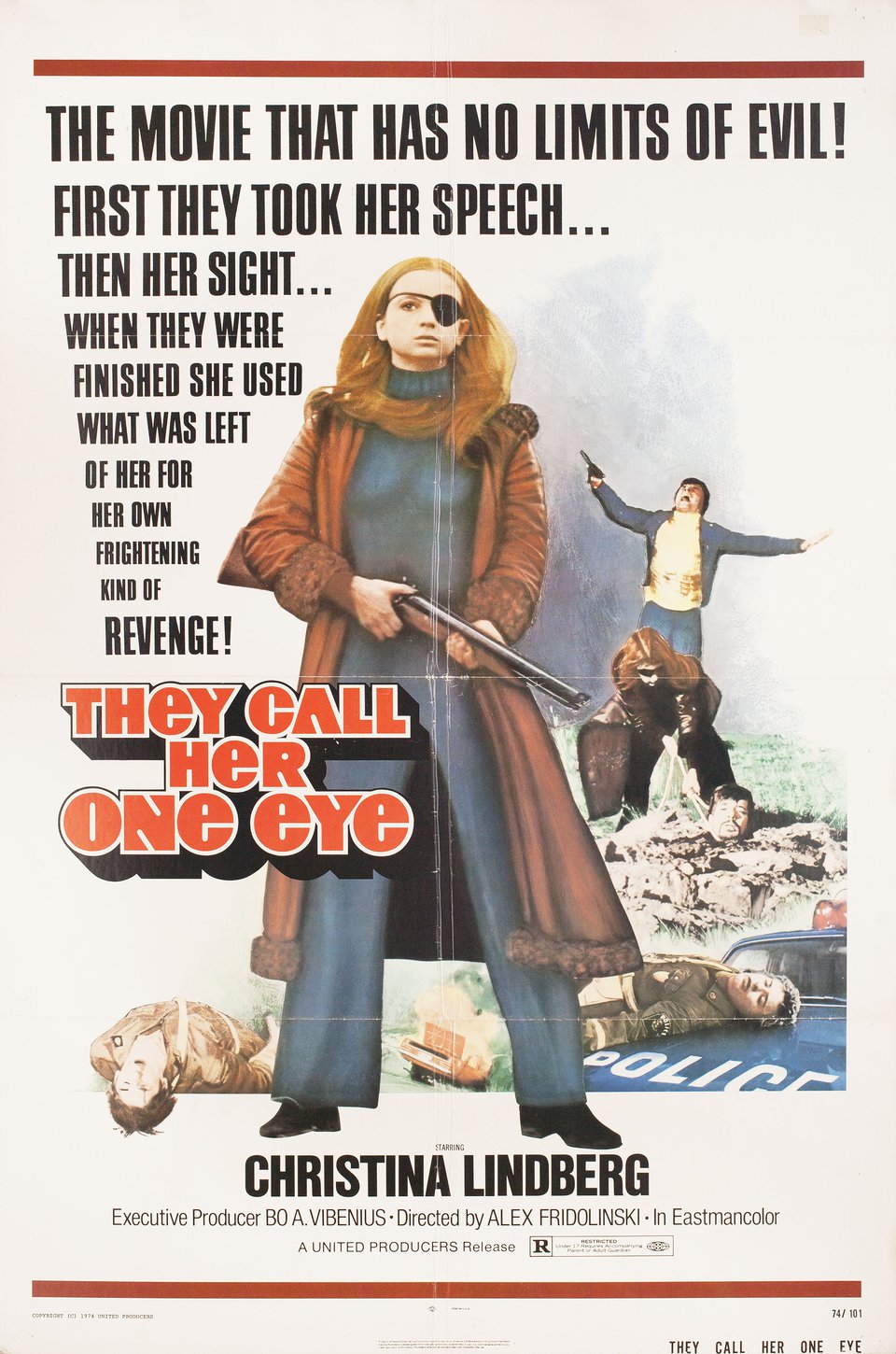 Thriller: A Cruel Picture Original 1973 U.S. One Sheet Movie Poster