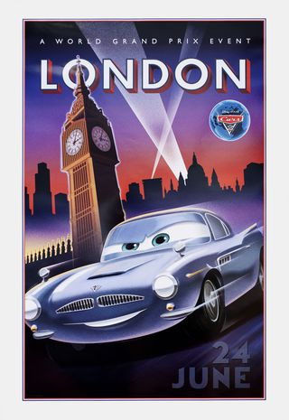 Cars 2 Original 2011 U.S. Movie Poster Set of 4 Alternate Image