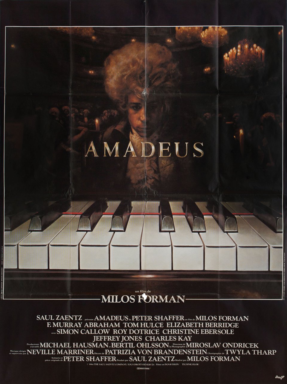 Amadeus 1986 French Grande Poster