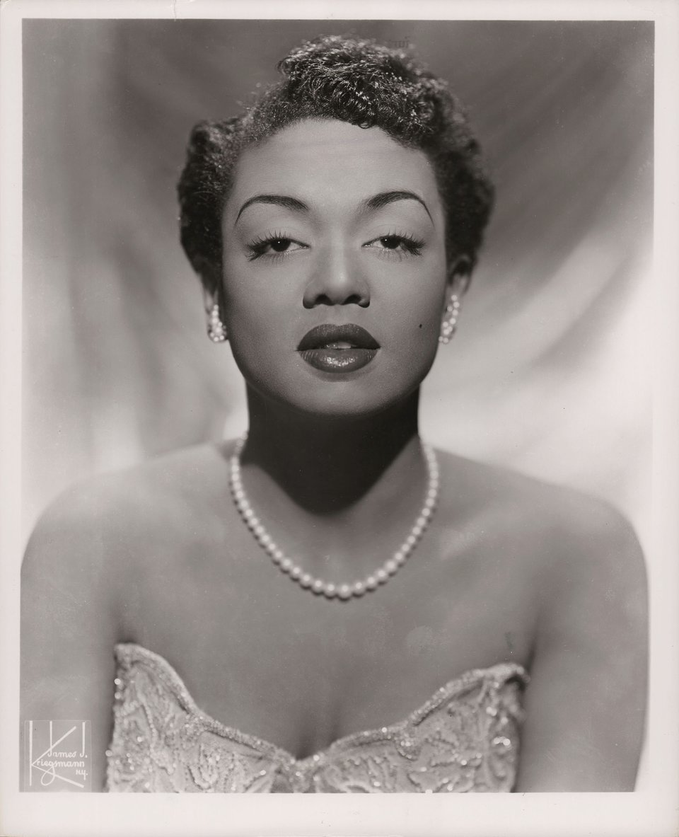 Hazel Scott Original 1958 U.S. Portrait Photo