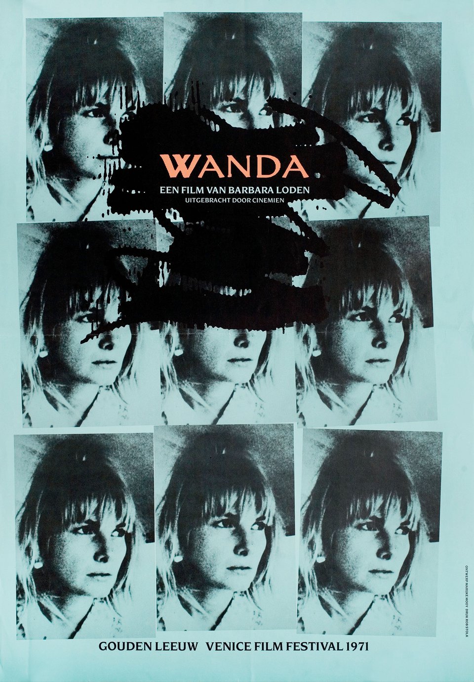 Wanda Original 1970 Dutch A2 Movie Poster