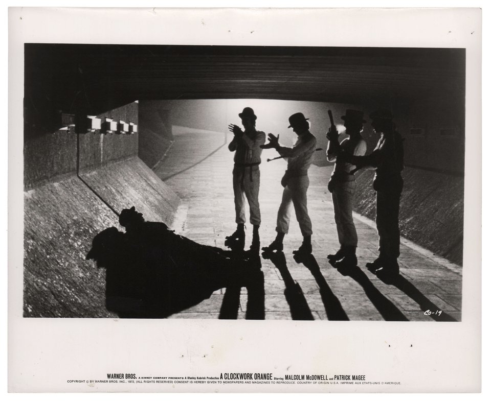 A Clockwork Orange Original 1972 U.S. Silver Gelatin Single-Weight Photo