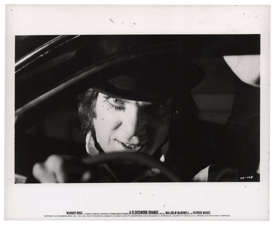 A Clockwork Orange Original 1972 U.S. Silver Gelatin Single-Weight Photo