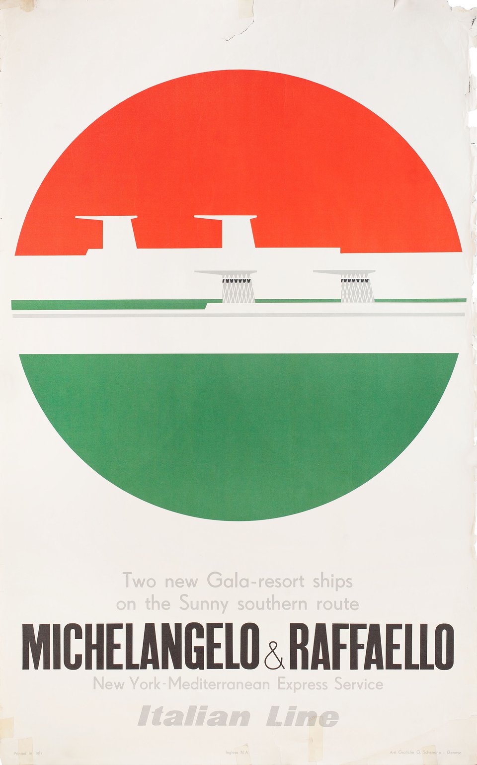 Michelangelo & Raffaello Original 1970s Italian B1 Poster