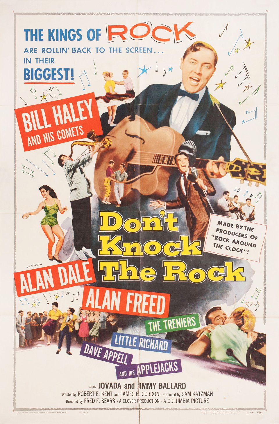 Don't Knock the Rock Original 1956 U.S. One Sheet Movie Poster
