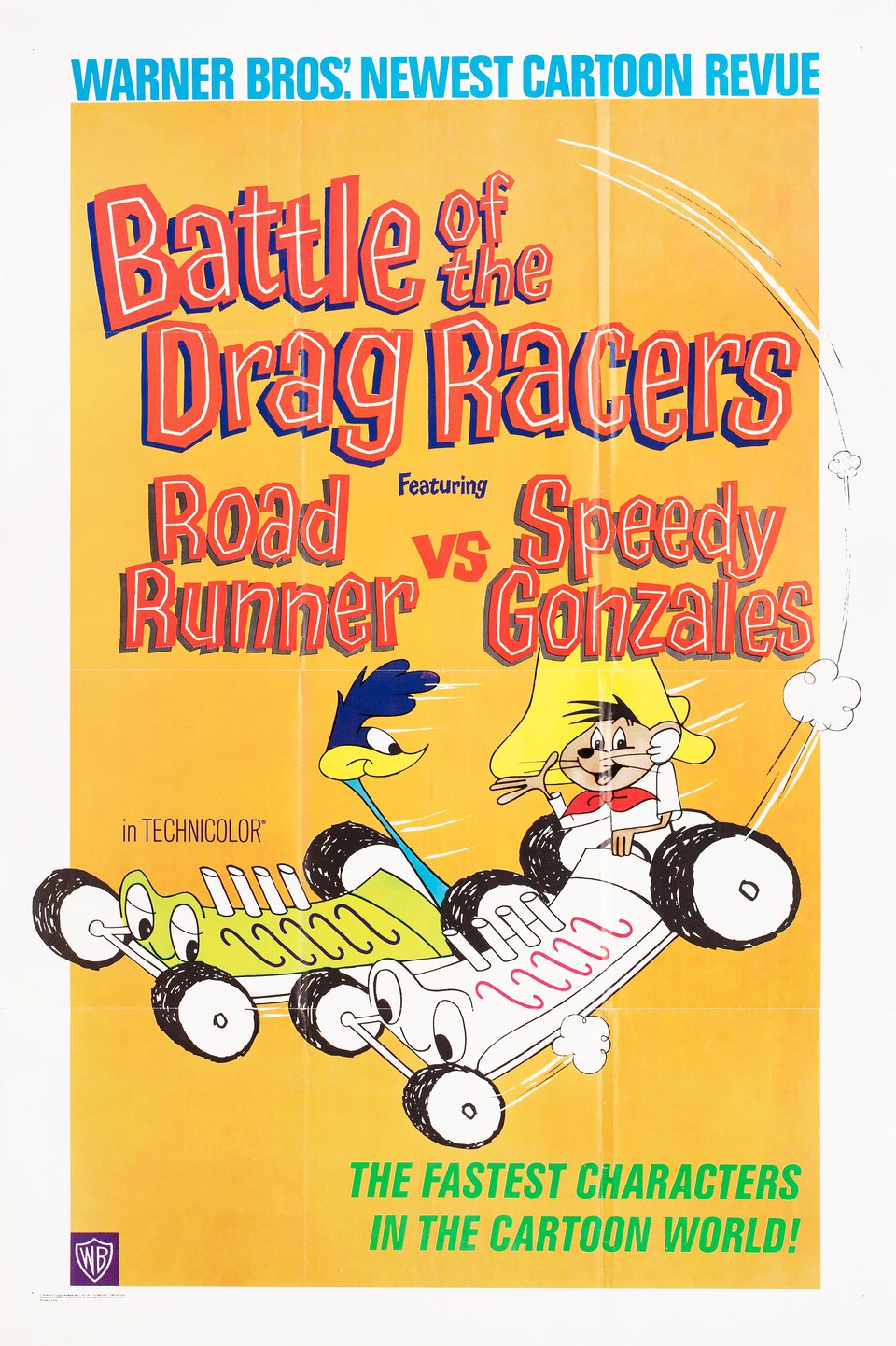 BATTLE OF THE DRAG RACERS Original 1966 U.S. One Sheet Movie Poster