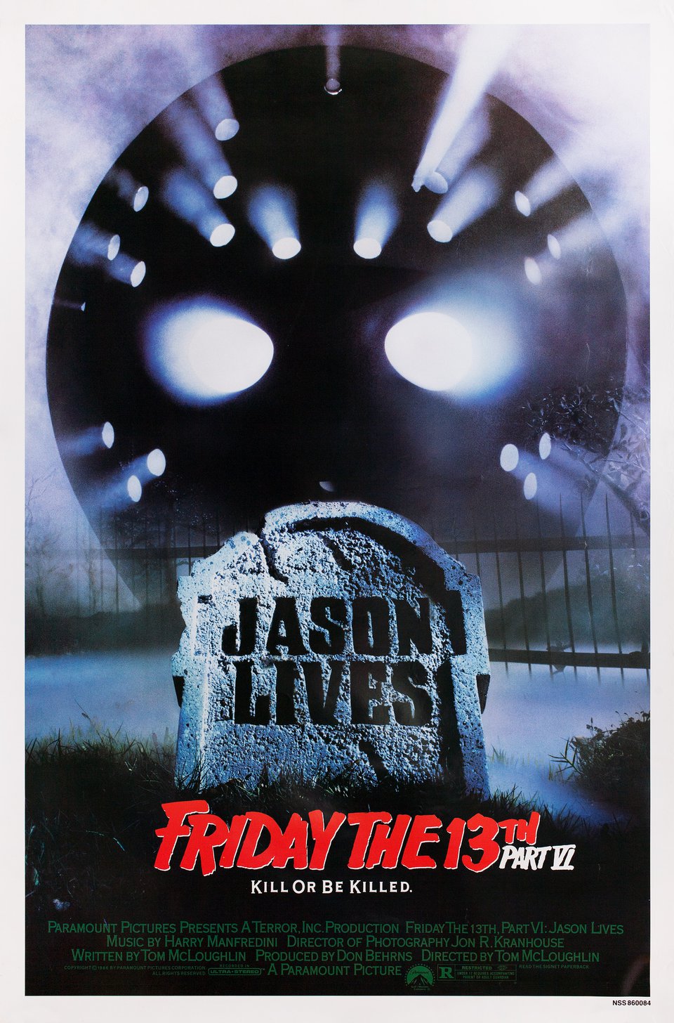 Friday the 13th Part VI: Jason Lives 1986 U.S. One Sheet Poster
