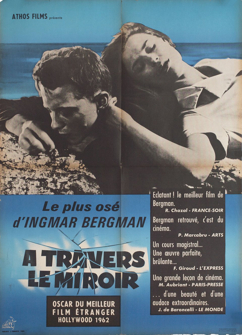 Through a Glass Darkly 1961 French Moyenne Poster