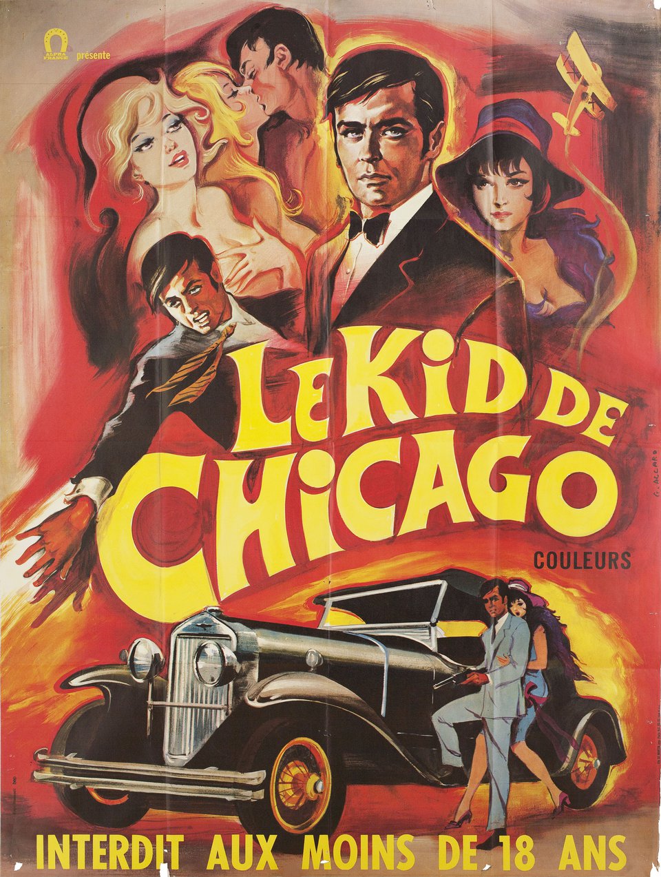 The Fabulous Bastard from Chicago Original 1969 French Grande Movie Poster