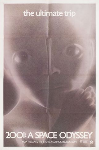 2001: A Space Odyssey Original R1974 U.S. One Sheet Movie Poster