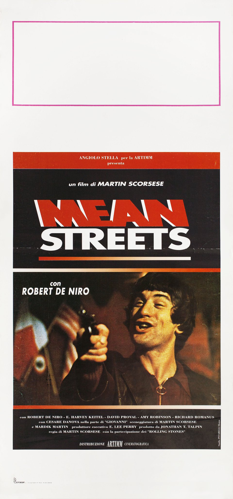Mean Streets Original R1980s Italian Locandina Movie Poster