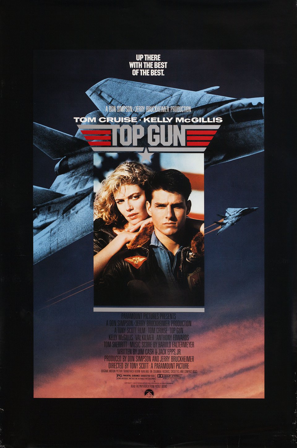 Top Gun Original 1987 U.S. One Sheet Movie Poster