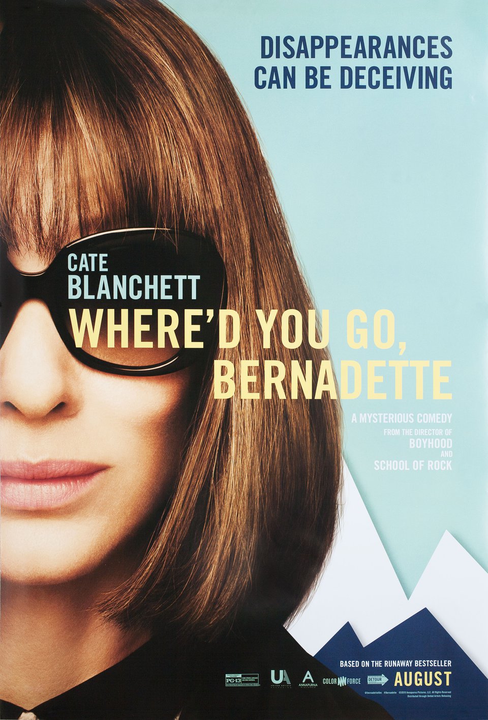 Where'd You Go, Bernadette Original 2019 U.S. One Sheet Movie Poster