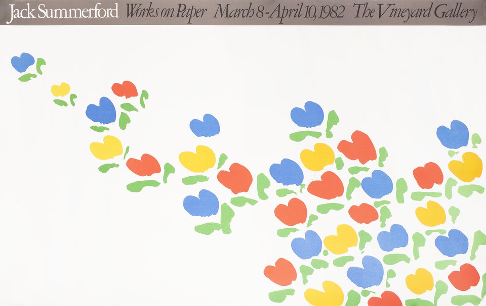 Jack Summerford: Works on Paper Original 1982 U.S. Poster