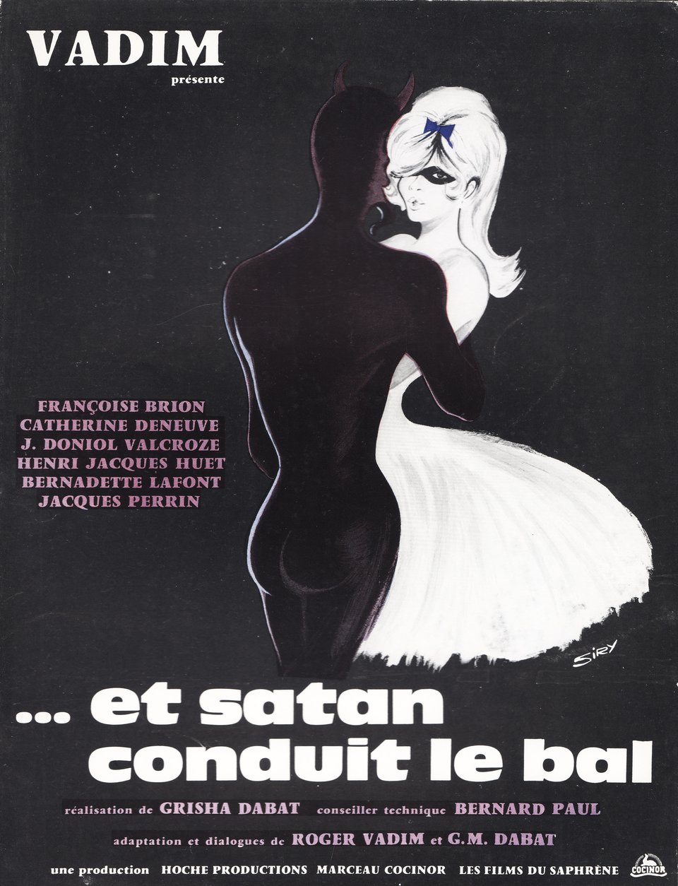 Et Satan conduit le bal Original 1962 French Movie Program