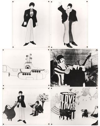 Yellow Submarine Original 1968 Swiss Scene Card Set of 6 Alternate Image