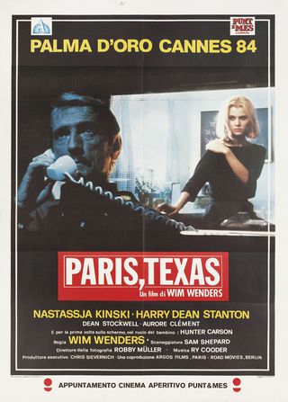 Paris, Texas Original 1985 Italian Due Foglio Movie Poster