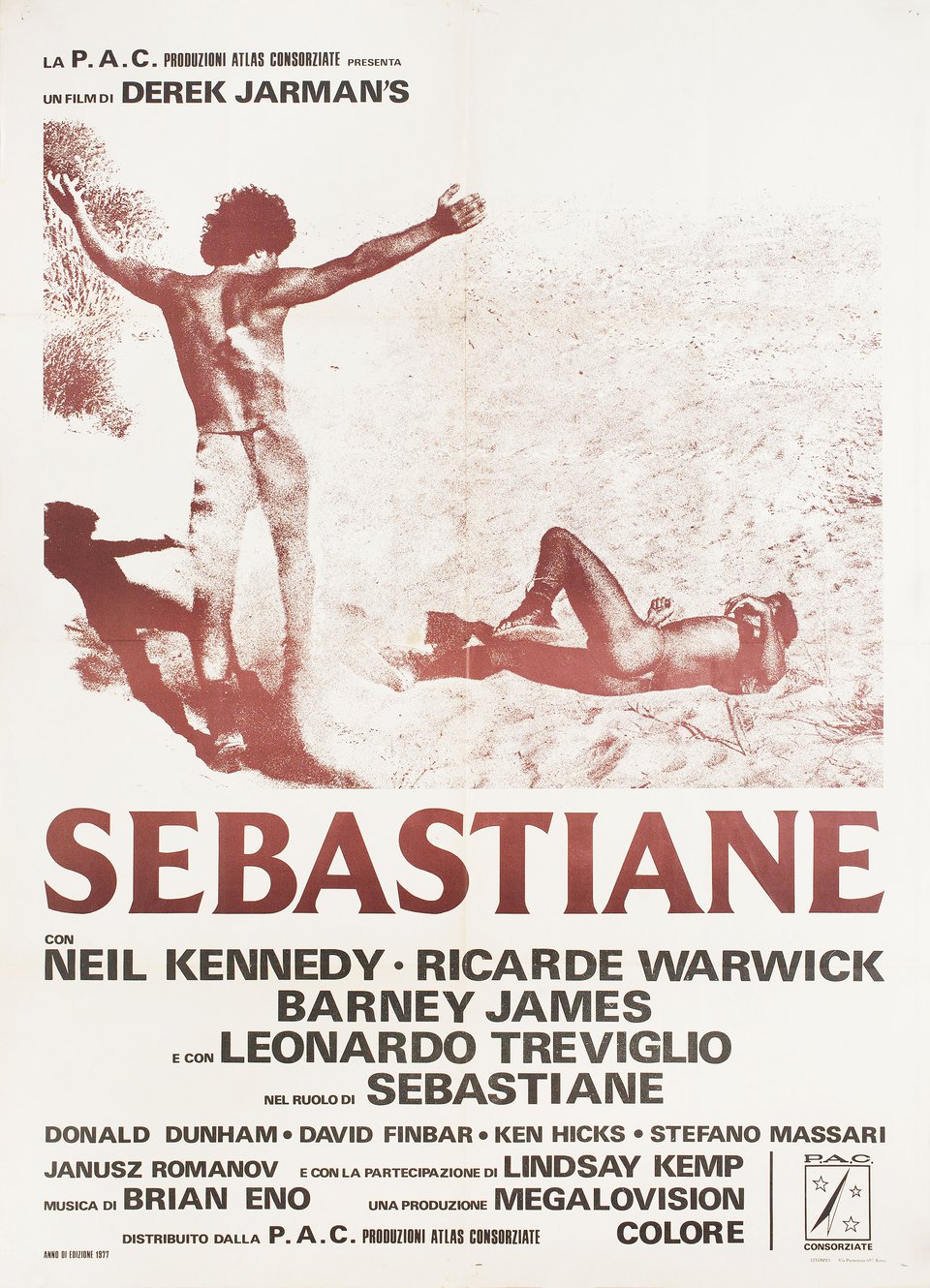 Sebastiane Original 1977 Italian Due Foglio Movie Poster