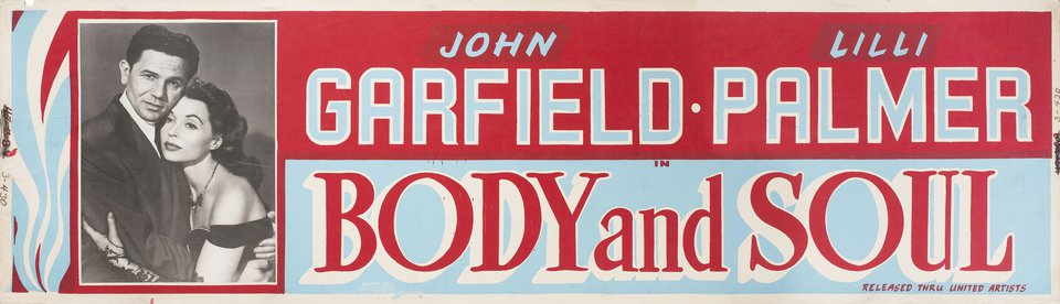 Body and Soul Original 1947 U.S. Banner